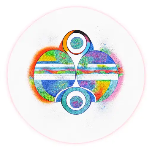 ying yang of Wisconsin and Texas tattoo design idea