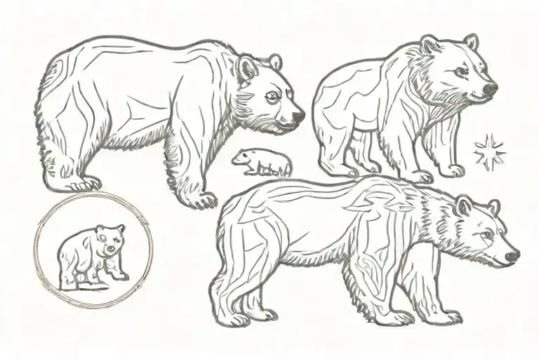 world bear medals  tattoo design idea