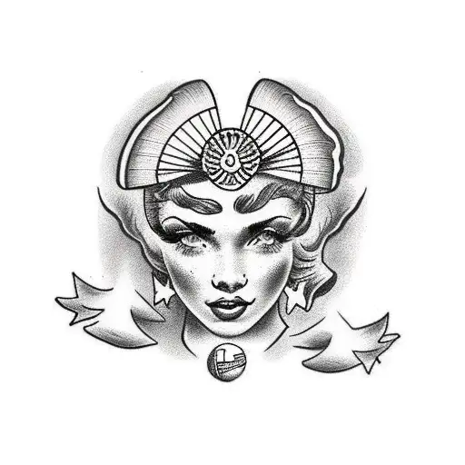 Aphrodite tattoo design idea