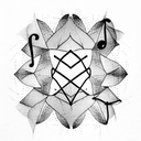 depeche mode music notes tattoo design idea