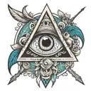 All Seeing Eye tattoo design idea