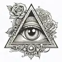 All Seeing Eye tattoo design idea