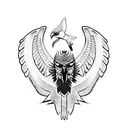 Aztec eagle tattoo design idea