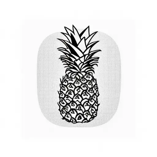 small tattoos- Small Pineapple Tattoo Design - Tattoo Insider