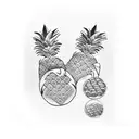 Pineapple tattoo design idea