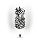 Pineapple tattoo design idea