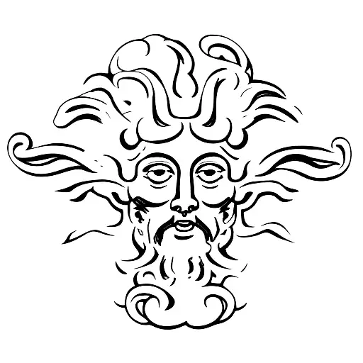 sicilian medusa head carved into stone tattoo design idea