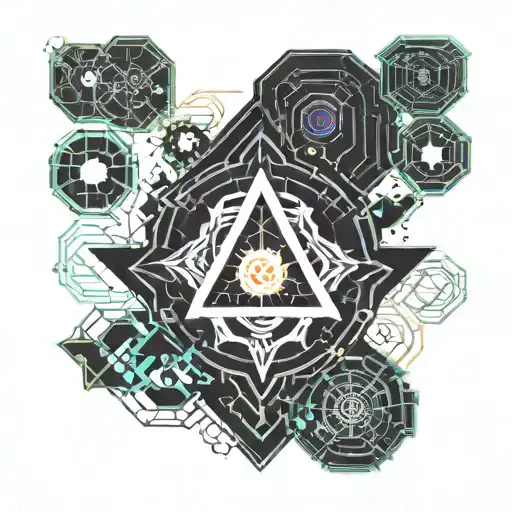 a living planet tattoo design idea