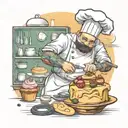pastry chef , technology  tattoo design idea