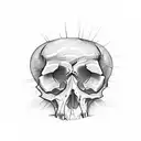 Skull tattoo design idea