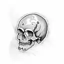 Skull tattoo design idea