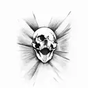 Skull tattoo design idea
