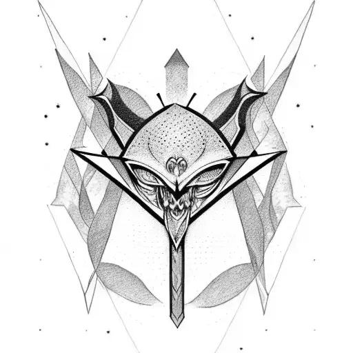 Illuminati tattoo design idea