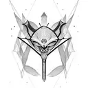 Illuminati tattoo design idea