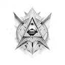 Illuminati tattoo design idea
