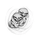 matching sibling tattoo tattoo design idea