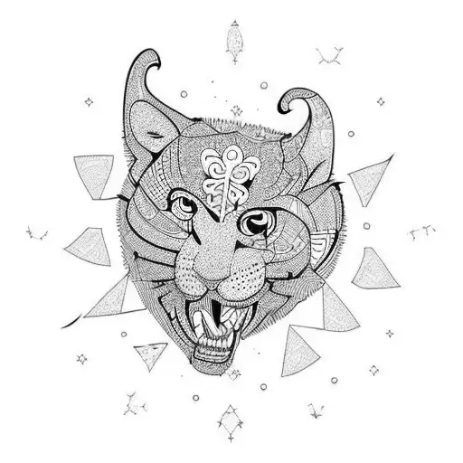 Trash polka tattoo design idea