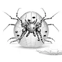 a spider ladybug and ant  tattoo design idea