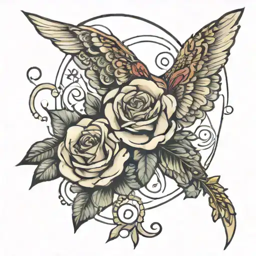 god grant me the serenity  tattoo design idea
