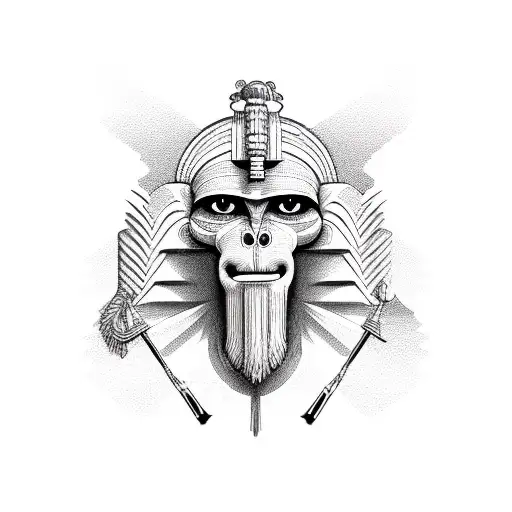 horus papyrus tattoo design idea