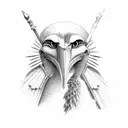 horus papyrus tattoo design idea