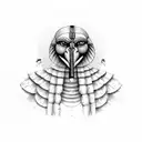 horus papyrus tattoo design idea