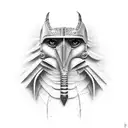 horus papirum tattoo design idea