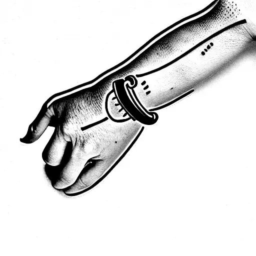 bracelet arm birth noah simon tattoo design idea