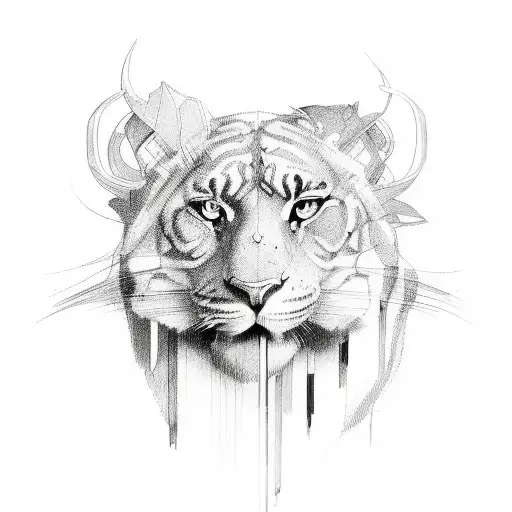 strength courage tattoo design idea