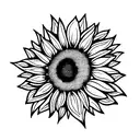 bouquet of sunflowers tattoo design idea