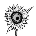 two Sunflowers tattoo design idea