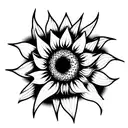 two Sunflowers tattoo design idea