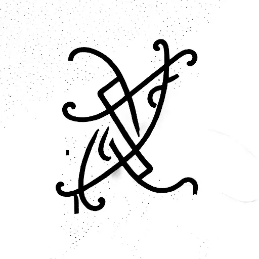 use the letters cdj tattoo design idea