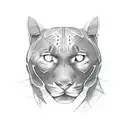 Panther tattoo design idea