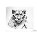 Panther tattoo design idea