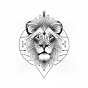 Lion of Judah tattoo design idea