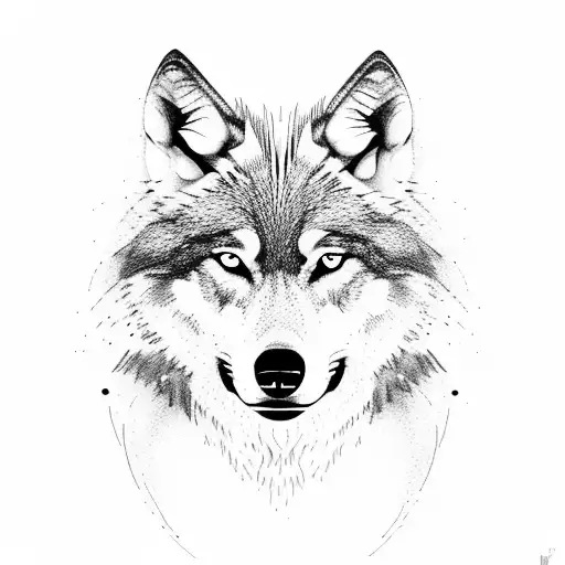 wolf with the name Alex  tattoo design idea