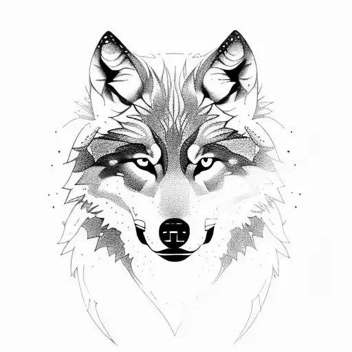 wolf with the name Alex  tattoo design idea