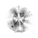 captain america shield tattoo design idea