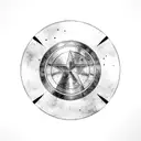 captain america shield tattoo design idea