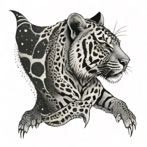 Pectoral Tiger Inspired tattoo design idea