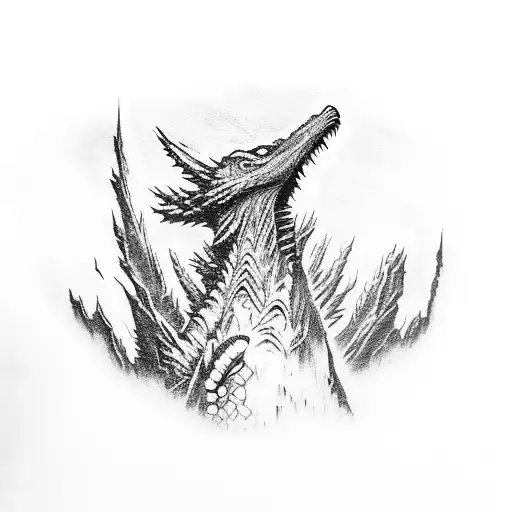 Godzilla, the shadow, Destiny 2 sleeve tattoo design idea