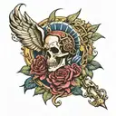 liberty or death tattoo tattoo design idea