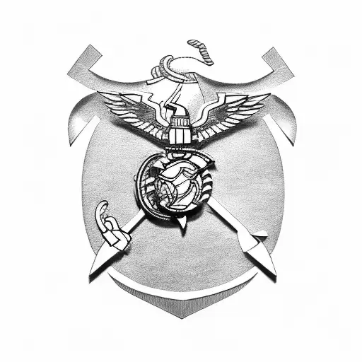 usmc cryptology and cyber tattoo design idea