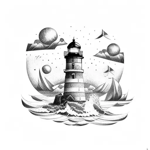 Small Lighthouse Tattoos Related Keywords & Suggestions - Small ... | Lighthouse  tattoo, Tattoo designs men, Trendy tattoos