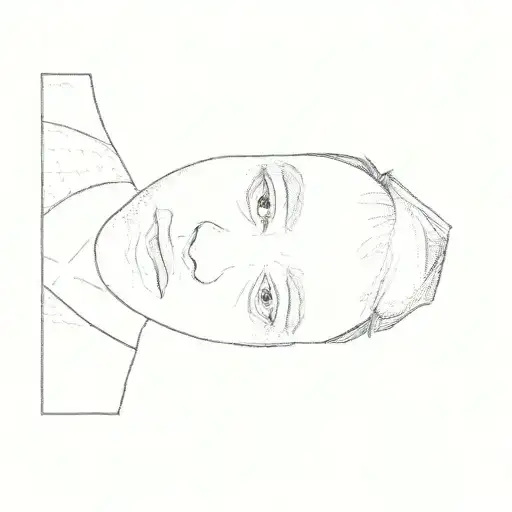 dragon on the face tattoo design idea