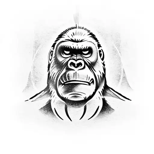 King Kong in Miami tattoo design idea