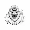 King Kong in Miami tattoo design idea
