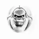 King Kong in Miami tattoo design idea