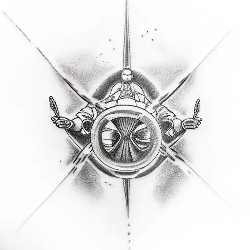 skydive freefall  tattoo design idea